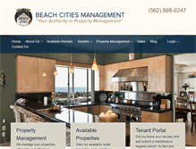 Tablet Screenshot of beachcitiesmanagement.com